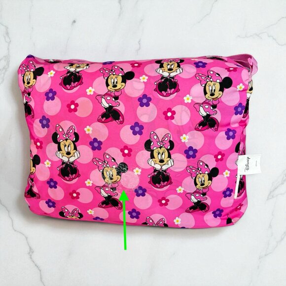 Disney Minnie Mouse Hot Pink Comforter Reversible Twin/Full with carrying Bag - Picture 10 of 12